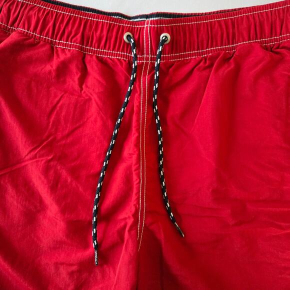 Nautica Red Swimsuit - Men's Large - 7" Inseam - Logo Detail - Picture 2 of 6